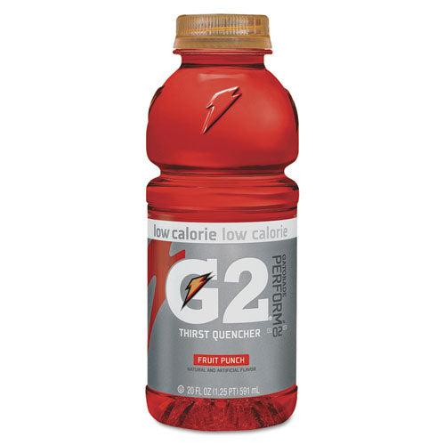 Gatorade® wholesale. G2 Perform 02 Low-calorie Thirst Quencher, Fruit Punch, 20 Oz Bottle, 24-carton. HSD Wholesale: Janitorial Supplies, Breakroom Supplies, Office Supplies.