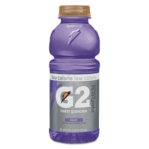 Gatorade® wholesale. G2 Perform 02 Low-calorie Thirst Quencher, Grape, 20 Oz Bottle, 24-carton. HSD Wholesale: Janitorial Supplies, Breakroom Supplies, Office Supplies.