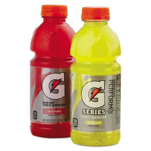 Gatorade® wholesale. G-series Perform 02 Thirst Quencher Fruit Punch, 20 Oz Bottle, 24-carton. HSD Wholesale: Janitorial Supplies, Breakroom Supplies, Office Supplies.