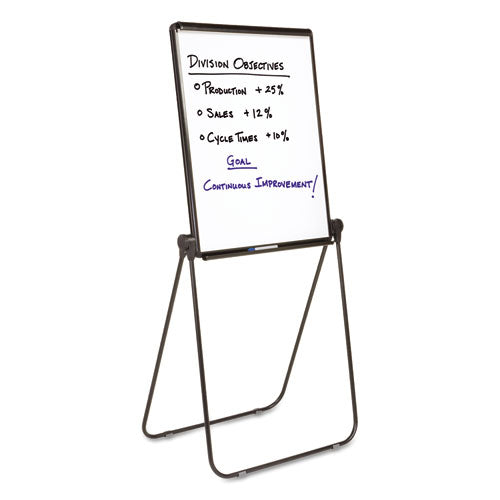Quartet® wholesale. Ultima Presentation Easel, 27 X 34, White Surface, Black Frame. HSD Wholesale: Janitorial Supplies, Breakroom Supplies, Office Supplies.