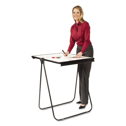 Quartet® wholesale. Ultima Presentation Easel, 27 X 34, White Surface, Black Frame. HSD Wholesale: Janitorial Supplies, Breakroom Supplies, Office Supplies.
