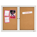 Quartet® wholesale. Enclosed Cork Bulletin Board, Cork-fiberboard, 48" X 36", Silver Aluminum Frame. HSD Wholesale: Janitorial Supplies, Breakroom Supplies, Office Supplies.