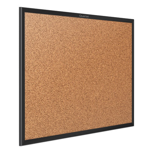 Quartet® wholesale. Classic Series Cork Bulletin Board, 24x18, Black Aluminum Frame. HSD Wholesale: Janitorial Supplies, Breakroom Supplies, Office Supplies.