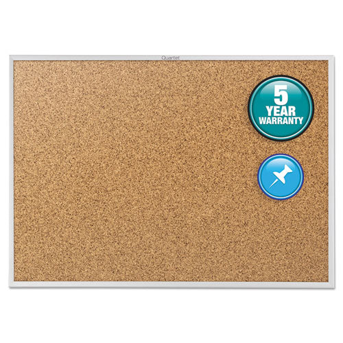 Quartet® wholesale. Classic Series Cork Bulletin Board, 24 X 18, Silver Aluminum Frame. HSD Wholesale: Janitorial Supplies, Breakroom Supplies, Office Supplies.