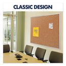 Quartet® wholesale. Classic Series Cork Bulletin Board, 96 X 48, Silver Aluminum Frame. HSD Wholesale: Janitorial Supplies, Breakroom Supplies, Office Supplies.