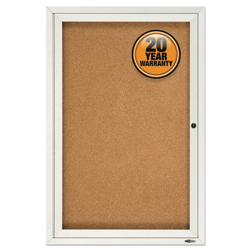 Quartet® wholesale. Enclosed Bulletin Board, Natural Cork-fiberboard, 24 X 36, Silver Aluminum Frame. HSD Wholesale: Janitorial Supplies, Breakroom Supplies, Office Supplies.