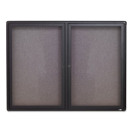Quartet® wholesale. Enclosed Fabric-cork Board, 48 X 36, Gray Surface, Graphite Aluminum Frame. HSD Wholesale: Janitorial Supplies, Breakroom Supplies, Office Supplies.