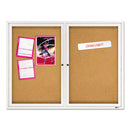 Quartet® wholesale. Enclosed Bulletin Board, Natural Cork-fiberboard, 48 X 36, Silver Aluminum Frame. HSD Wholesale: Janitorial Supplies, Breakroom Supplies, Office Supplies.