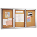 Quartet® wholesale. Enclosed Bulletin Board, Natural Cork-fiberboard, 72 X 36, Silver Aluminum Frame. HSD Wholesale: Janitorial Supplies, Breakroom Supplies, Office Supplies.