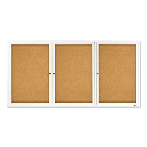 Quartet® wholesale. Enclosed Bulletin Board, Natural Cork-fiberboard, 72 X 36, Silver Aluminum Frame. HSD Wholesale: Janitorial Supplies, Breakroom Supplies, Office Supplies.