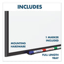 Quartet® wholesale. Classic Porcelain Magnetic Whiteboard, 36 X 24, Black Aluminum Frame. HSD Wholesale: Janitorial Supplies, Breakroom Supplies, Office Supplies.