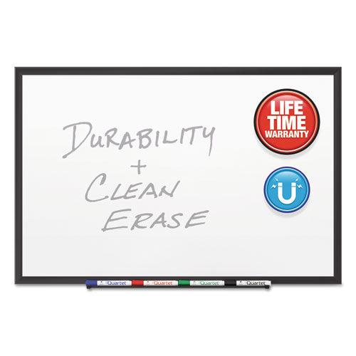 Quartet® wholesale. Classic Porcelain Magnetic Whiteboard, 36 X 24, Black Aluminum Frame. HSD Wholesale: Janitorial Supplies, Breakroom Supplies, Office Supplies.