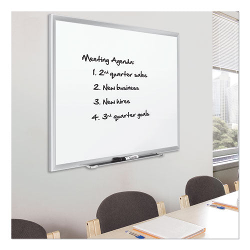 Quartet® wholesale. Classic Series Porcelain Magnetic Board, 36 X 24, White, Silver Aluminum Frame. HSD Wholesale: Janitorial Supplies, Breakroom Supplies, Office Supplies.