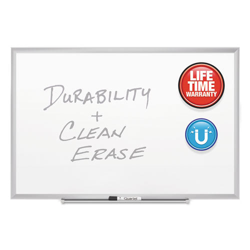 Quartet® wholesale. Classic Series Porcelain Magnetic Board, 36 X 24, White, Silver Aluminum Frame. HSD Wholesale: Janitorial Supplies, Breakroom Supplies, Office Supplies.