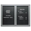 Quartet® wholesale. Enclosed Magnetic Directory, 48 X 36, Black Surface, Graphite Aluminum Frame. HSD Wholesale: Janitorial Supplies, Breakroom Supplies, Office Supplies.