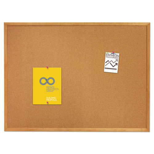 Quartet® wholesale. Classic Series Cork Bulletin Board, 24 X 18, Oak Finish Frame. HSD Wholesale: Janitorial Supplies, Breakroom Supplies, Office Supplies.