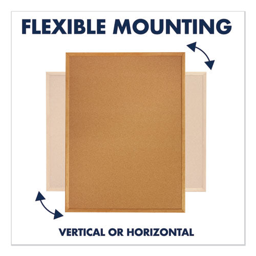 Quartet® wholesale. Classic Series Cork Bulletin Board, 24 X 18, Oak Finish Frame. HSD Wholesale: Janitorial Supplies, Breakroom Supplies, Office Supplies.