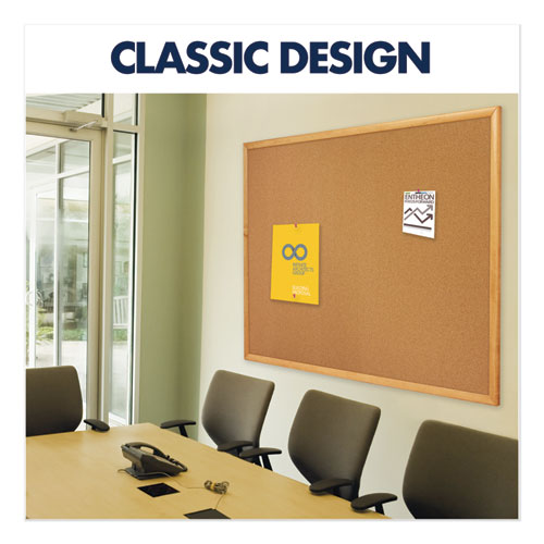 Quartet® wholesale. Classic Series Cork Bulletin Board, 24 X 18, Oak Finish Frame. HSD Wholesale: Janitorial Supplies, Breakroom Supplies, Office Supplies.