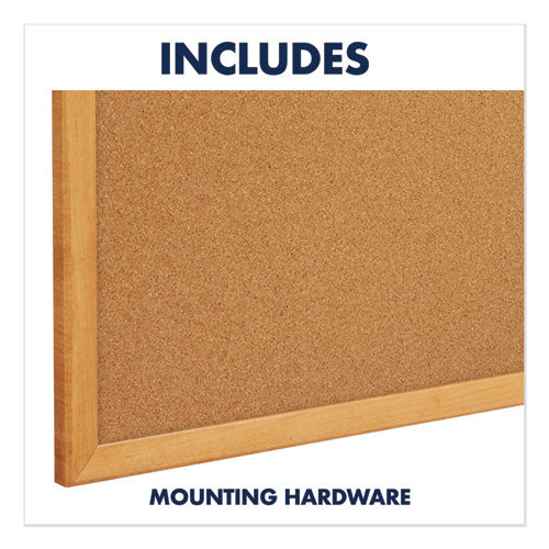 Quartet® wholesale. Classic Series Cork Bulletin Board, 24 X 18, Oak Finish Frame. HSD Wholesale: Janitorial Supplies, Breakroom Supplies, Office Supplies.