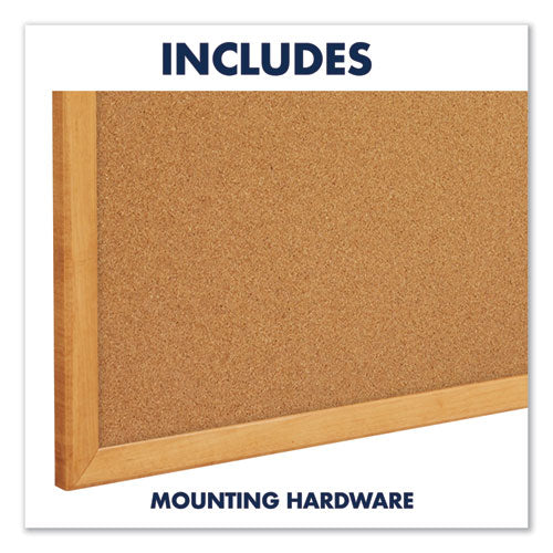 Quartet® wholesale. Classic Series Cork Bulletin Board, 36 X 24, Oak Finish Frame. HSD Wholesale: Janitorial Supplies, Breakroom Supplies, Office Supplies.