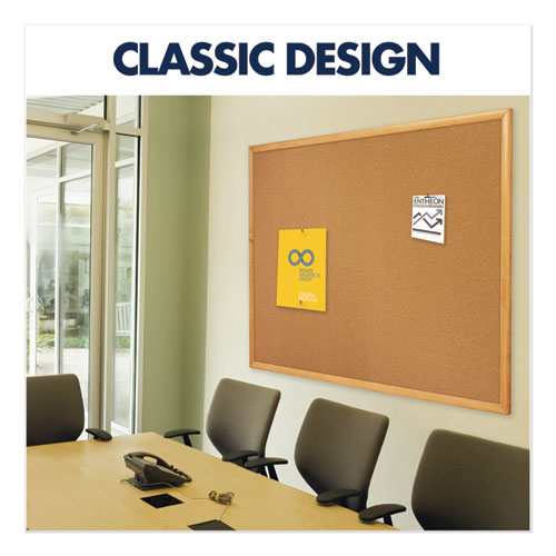 Quartet® wholesale. Classic Series Cork Bulletin Board, 36 X 24, Oak Finish Frame. HSD Wholesale: Janitorial Supplies, Breakroom Supplies, Office Supplies.