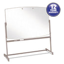 Quartet® wholesale. Total Erase Reversible Mobile Easel, 72 X 48, White Surface, Neutral Frame. HSD Wholesale: Janitorial Supplies, Breakroom Supplies, Office Supplies.