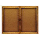 Quartet® wholesale. Enclosed Bulletin Board, Natural Cork-fiberboard, 48 X 36, Oak Frame. HSD Wholesale: Janitorial Supplies, Breakroom Supplies, Office Supplies.