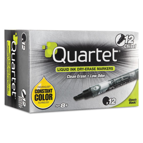 Quartet® wholesale. Enduraglide Dry Erase Marker, Broad Chisel Tip, Black, Dozen. HSD Wholesale: Janitorial Supplies, Breakroom Supplies, Office Supplies.