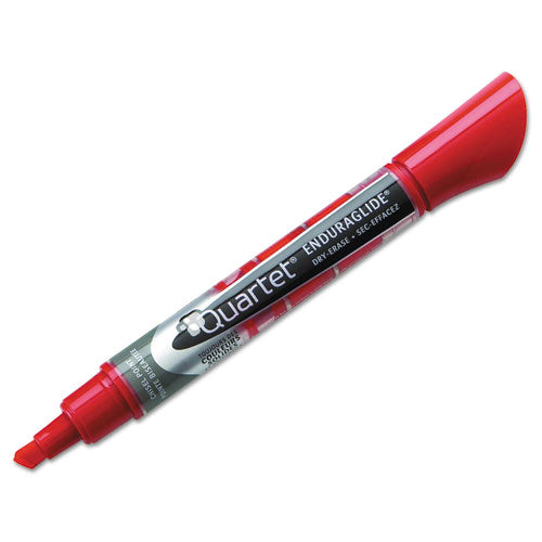 Quartet® wholesale. Enduraglide Dry Erase Marker, Broad Chisel Tip, Red, Dozen. HSD Wholesale: Janitorial Supplies, Breakroom Supplies, Office Supplies.