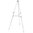 Quartet® wholesale. Lightweight Telescoping Tripod Easel, 38" To 66" High, Aluminum, Silver. HSD Wholesale: Janitorial Supplies, Breakroom Supplies, Office Supplies.