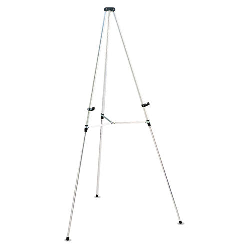 Quartet® wholesale. Lightweight Telescoping Tripod Easel, 38" To 66" High, Aluminum, Silver. HSD Wholesale: Janitorial Supplies, Breakroom Supplies, Office Supplies.