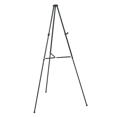 Quartet® wholesale. Lightweight Telescoping Tripod Easel, Adjusts 38" To 66" High, Aluminum, Black. HSD Wholesale: Janitorial Supplies, Breakroom Supplies, Office Supplies.