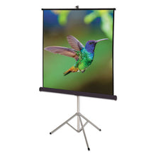 Load image into Gallery viewer, Quartet® wholesale. Portable Tripod Projection Screen, 60 X 60, White Matte, Black Steel Case. HSD Wholesale: Janitorial Supplies, Breakroom Supplies, Office Supplies.