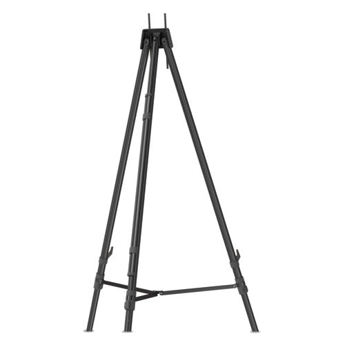 Quartet® wholesale. Aluminum Heavy-duty Display Easel, 38" To 66" High, Aluminum, Black. HSD Wholesale: Janitorial Supplies, Breakroom Supplies, Office Supplies.