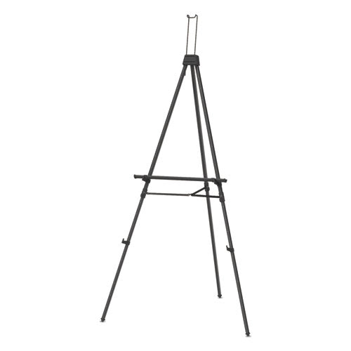 Quartet® wholesale. Aluminum Heavy-duty Display Easel, 38" To 66" High, Aluminum, Black. HSD Wholesale: Janitorial Supplies, Breakroom Supplies, Office Supplies.
