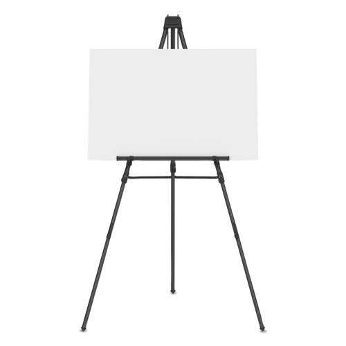 Quartet® wholesale. Aluminum Heavy-duty Display Easel, 38" To 66" High, Aluminum, Black. HSD Wholesale: Janitorial Supplies, Breakroom Supplies, Office Supplies.