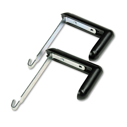 Quartet® wholesale. Adjustable Cubicle Hangers, 1 1-2" - 3" Panels, Aluminum-black, 2-set. HSD Wholesale: Janitorial Supplies, Breakroom Supplies, Office Supplies.