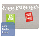 Quartet® wholesale. Oval Office Fabric Bulletin Board, 36 X 24, Gray. HSD Wholesale: Janitorial Supplies, Breakroom Supplies, Office Supplies.