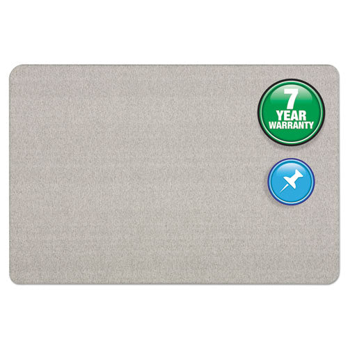 Quartet® wholesale. Oval Office Fabric Bulletin Board, 36 X 24, Gray. HSD Wholesale: Janitorial Supplies, Breakroom Supplies, Office Supplies.