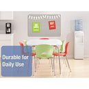 Quartet® wholesale. Oval Office Fabric Bulletin Board, 48 X 36, Gray. HSD Wholesale: Janitorial Supplies, Breakroom Supplies, Office Supplies.