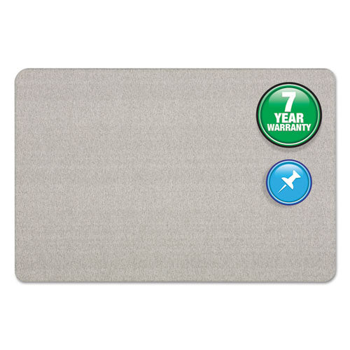 Quartet® wholesale. Oval Office Fabric Bulletin Board, 48 X 36, Gray. HSD Wholesale: Janitorial Supplies, Breakroom Supplies, Office Supplies.