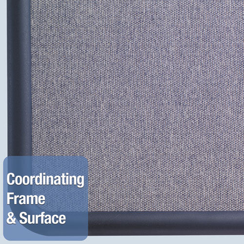 Quartet® wholesale. Contour Fabric Bulletin Board, 36 X 24, Light Blue, Plastic Navy Blue Frame. HSD Wholesale: Janitorial Supplies, Breakroom Supplies, Office Supplies.