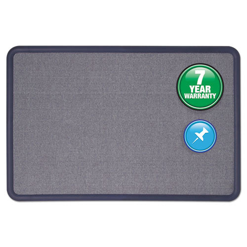 Quartet® wholesale. Contour Fabric Bulletin Board, 36 X 24, Light Blue, Plastic Navy Blue Frame. HSD Wholesale: Janitorial Supplies, Breakroom Supplies, Office Supplies.