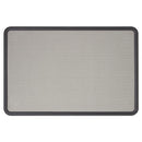 Quartet® wholesale. Contour Fabric Bulletin Board, 36 X 24, Gray Surface, Black Plastic Frame. HSD Wholesale: Janitorial Supplies, Breakroom Supplies, Office Supplies.