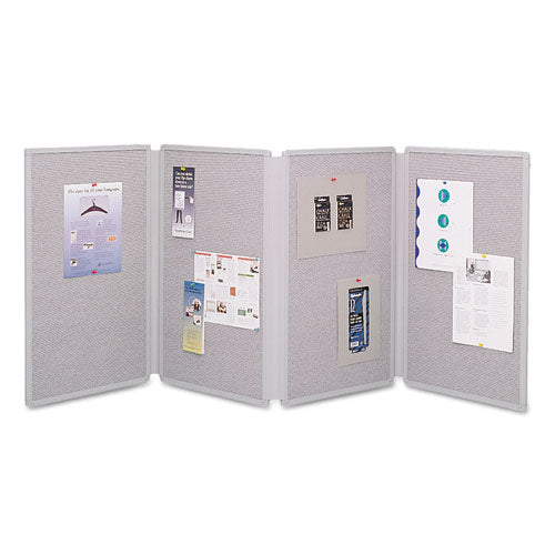 Quartet® wholesale. Tabletop Display Presentation Board, 72 X 30, Gray Surface, Gray Frame. HSD Wholesale: Janitorial Supplies, Breakroom Supplies, Office Supplies.