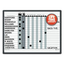 Quartet® wholesale. Magnetic Employee In-out Board, Porcelain, 24 X 18, Gray-black, Aluminum Frame. HSD Wholesale: Janitorial Supplies, Breakroom Supplies, Office Supplies.