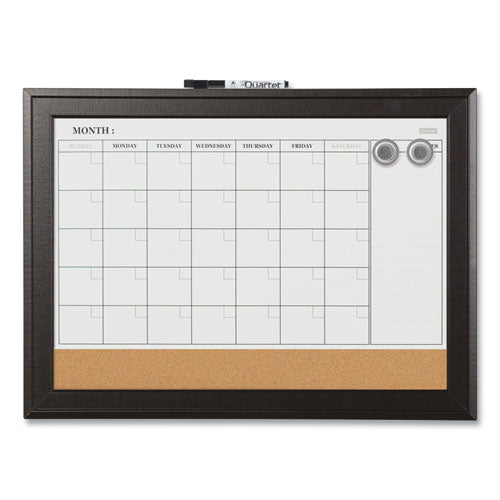 Quartet® wholesale. Home Decor Magnetic Combo Dry Erase With Cork Board On Bottom, 23 X 17, Espresso Wood Frame. HSD Wholesale: Janitorial Supplies, Breakroom Supplies, Office Supplies.