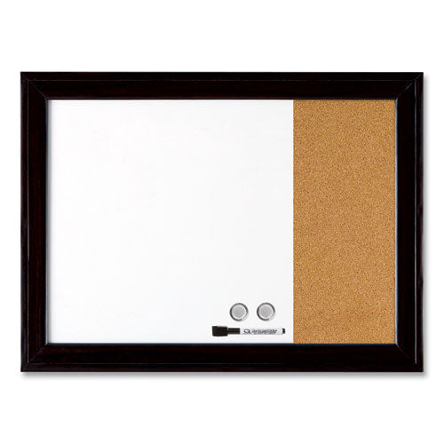 Quartet® wholesale. Home Decor Magnetic Combo Dry Erase With Cork Board On Side, 23 X 17, Black Wood Frame. HSD Wholesale: Janitorial Supplies, Breakroom Supplies, Office Supplies.