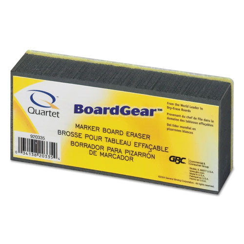 Quartet® wholesale. Boardgear Marker Board Eraser, 5" X 2.75" X 1.38". HSD Wholesale: Janitorial Supplies, Breakroom Supplies, Office Supplies.