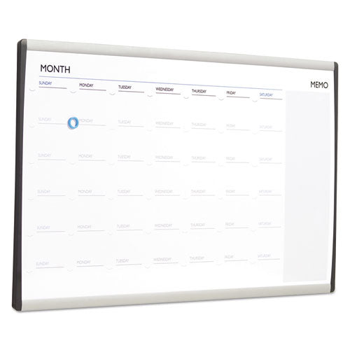 Quartet® wholesale. Magnetic Dry-erase Calendar, 18 X 30, White Surface, Silver Aluminum Frame. HSD Wholesale: Janitorial Supplies, Breakroom Supplies, Office Supplies.